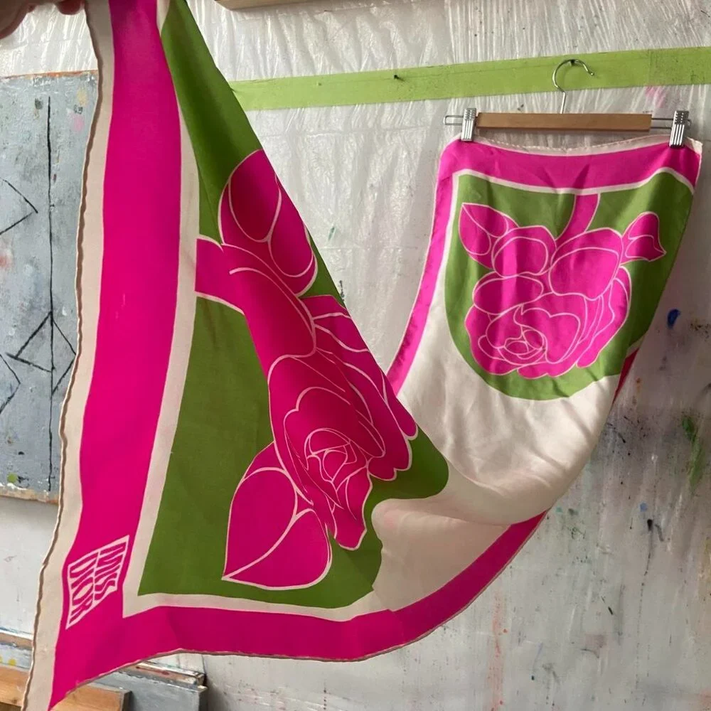 Miss Dior vintage floral scarf
